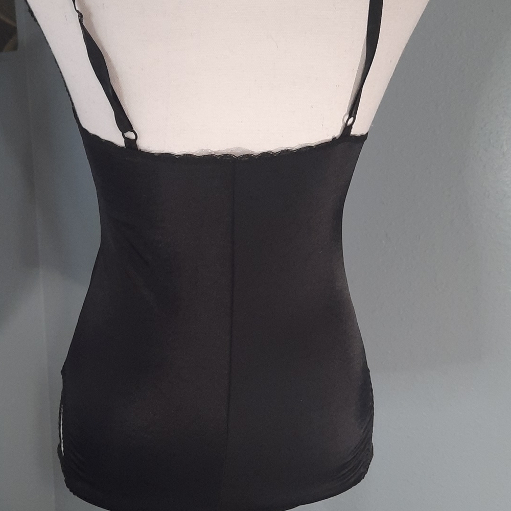 Vintage Y2k Black & Red Lace Front Teddy Bodysuit - Picture 9 of 9